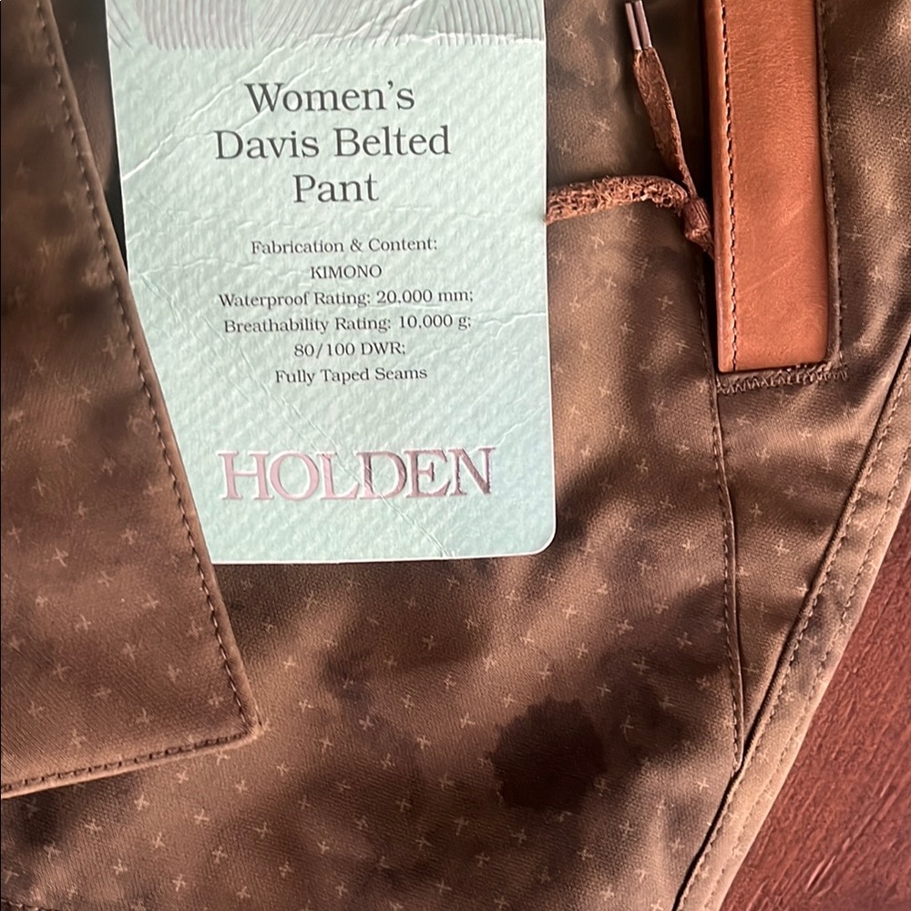 Holden Ski/snowboarding pants w/leather trim - Picture 10 of 16